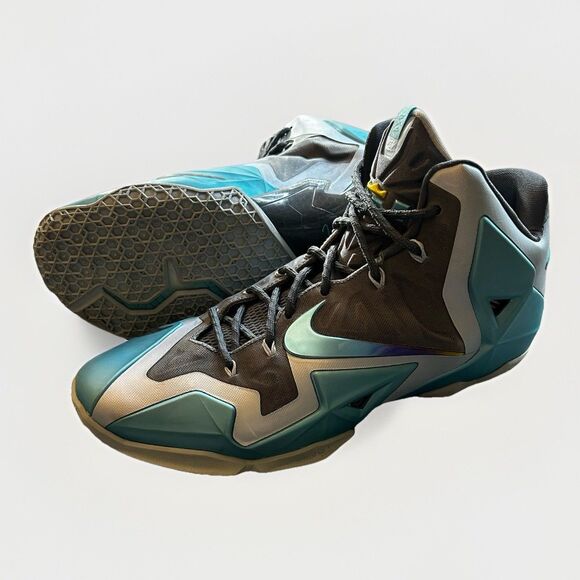 Nike Lebron 11 XI Armory Slate Sneakers Gamma Blue 2013 Men\'s Sz 13  #616175-401 main image 12